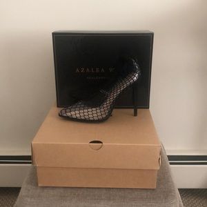 Fish net sock stilettos